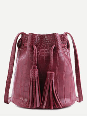 Женская сумка рубиновая модная