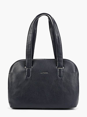 Женская сумочка тёмно-лазурная через плечо