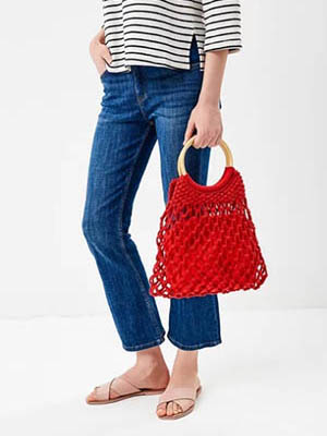 Женская сумочка светло-бордовая модная