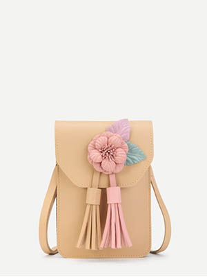 Женская сумочка тёмно-розовая из натуральной кожи
