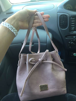 Женская сумка фиолетовая молодёжная