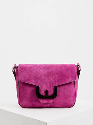 Женская сумочка тёмно-розовая недорогая