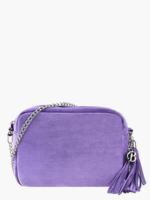 Женская сумка пурпурная кожаная